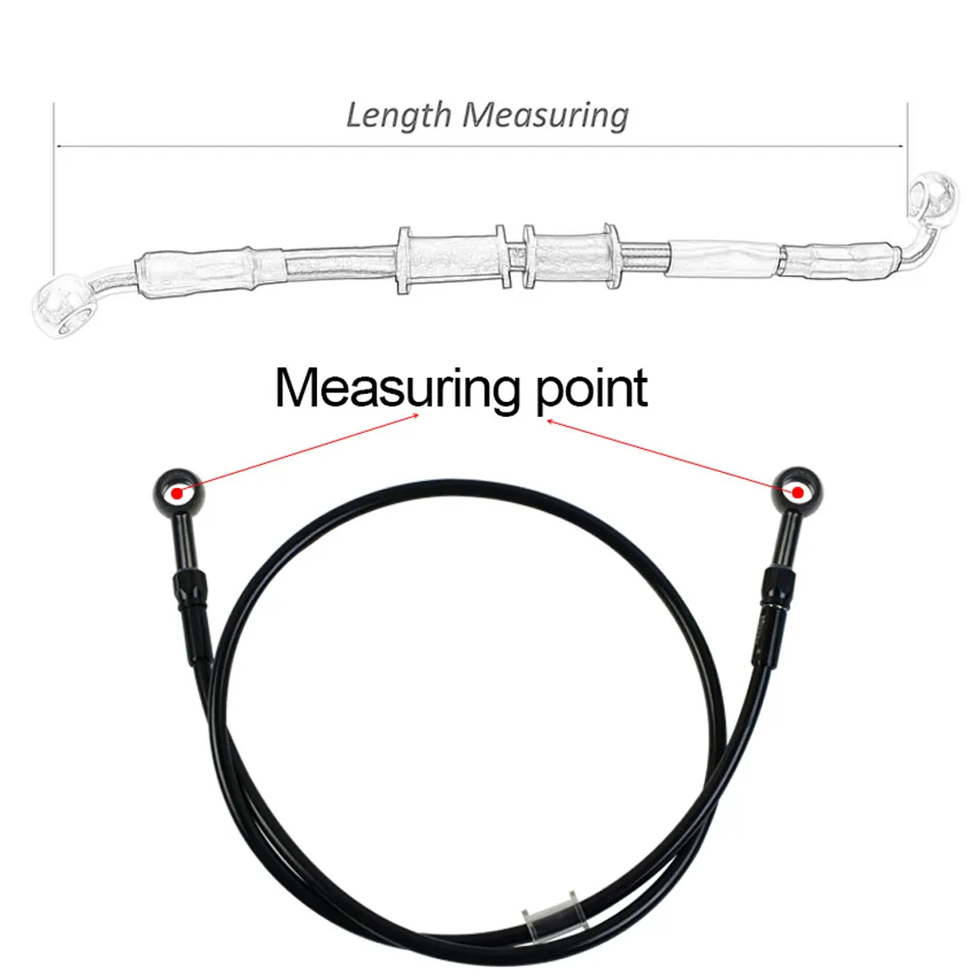 AN3 Selang Rem Kepang Sepeda M - Brake Line Motorcycle ulasan dan harga